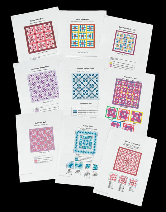 Quilt Patterns - Set of 9