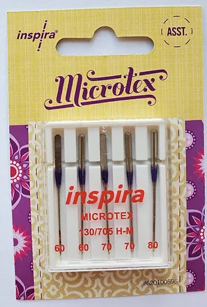 Inspira Microtex Needles Pack of 5 - Purple