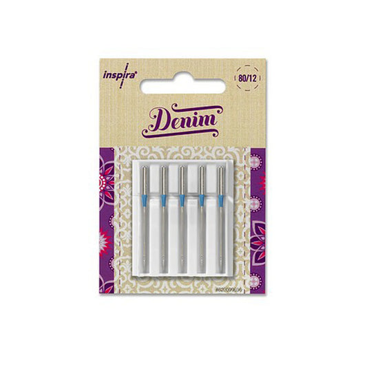 Inspira Denim Needles Pack of 5 Blue