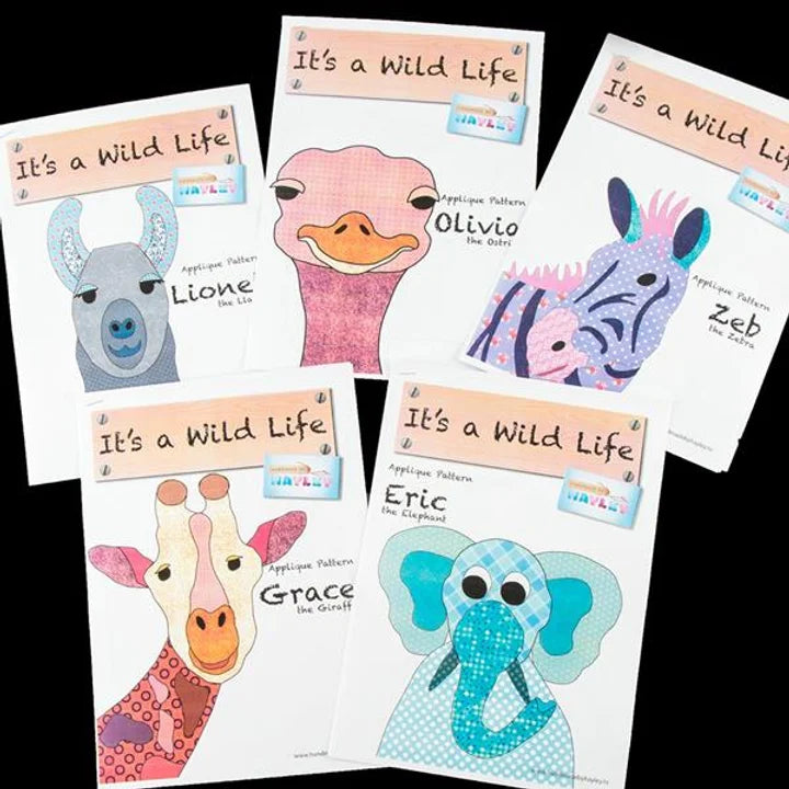 It's a Wild Life Applique Patterns (Paper Versions)